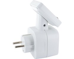 SCHWAIGER Energiemeter Verbruiksmeter - Digitale energiemeter kWh meter met terug leverfunctie - Energiekostenmeter Stopcontact - Stroomverbruik meter