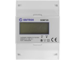 SDM72D Modbus MID - 3 Fase kWh meter met Modbus RS485 (MID gekeurd)
