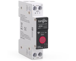 Slimme DIN-rail WiFi Afstandsbediening Schakelaar met Energiemeter voor Smart Home