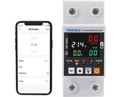 Slimme Energiemeter 63A WiFi - Elektriciteit monitor met afstandsbediening