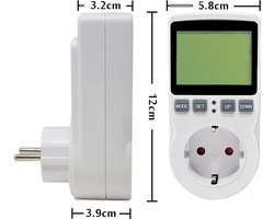 Slimme Energiemeter met Overbelastingsbescherming - Elektriciteitsverbruiksmeter voor Realtime Monitoring - Efficiënt Energiebeheer en Kostenbesparing