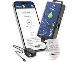 Slimme gasmeter met alarm en WLAN voor digitale bewaking van gasverbruik en kosten