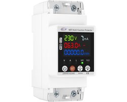 Slimme Stroommeter DIN-Rail 1-Fase WiFi 230V 63A