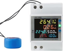 Slimme Stroommeter met App Bedieningsfunctie en Wifi, Energiebewaking voor Huishoudelijke Gebruik