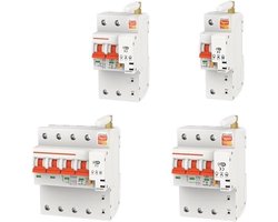 Slimme Stroomonderbreker - Zekering Meter - Energie Monitoren - Geïntegreerde KWh Meter - 1P 10-100A 220V - Wit