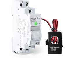 Slimme Wifi Energiemeter met Stroommeting en Afstandsbediening - DIN Rail Montage
