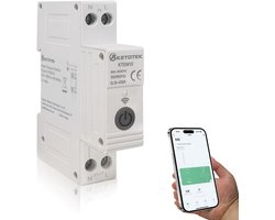 Slimme WiFi Energiemeter voor DIN-rail - Stroomverbruik Meten en App Bediening