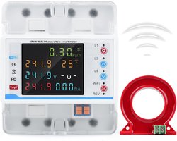 Slimme WiFi kWh Meter 100A 380V Energiekosten Monitor met Overspanningsbeveiliging