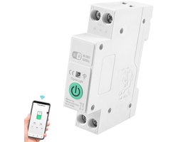 Slimme WIFI Stroomonderbreker met Timer en Vermogensmeting voor Smart Home