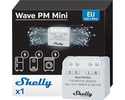 Slimme Z-Wave Energiemeter 1 Kanaal 16A – Energieverbruik Monitoren via App en Slimme Scènes