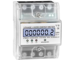 Stroommeter 3 fasen 4-draad voor Energie Monitoring