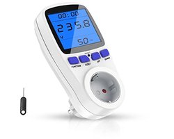 Stroommeter voor energiebeheer met LCD-display - Overbelastingsbeveiliging, Maximaal 3680 W/16 A