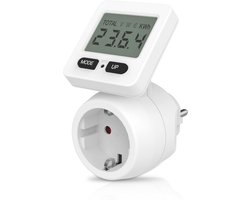 Stroommeter voor Stopcontact - Energiebesparende Meter met 5 Weergavemodi en Geheugenfunctie