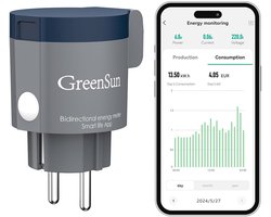 Stroommeter voor Stopcontact met Timer en Wifi voor Buiten