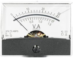 VOLTCRAFT AM-60X46/30V/1,5A/DC AM-60X46/30V/1,5A/DC Inbouwmeter AM-60X46/30 V/1,5 A/DC 30 V/1,5 A Draaispoel