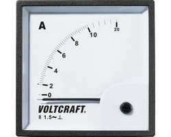 VOLTCRAFT AM-72X72/10A AM-72X72/10A Analoog inbouwmeetinstrument AM-72x72/10 A 10 A Weekijzer