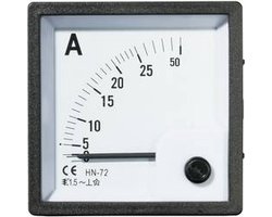 VOLTCRAFT AM-72X72/25A AM-72X72/25A Analoog inbouwmeetinstrument AM-72x72/25 A 25 A Weekijzer