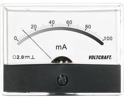 VOLTCRAFT AM-86X65/100MA AM-86X65/100MA Inbouwmeter AM-86X65/100 mA/DC Draaispoel
