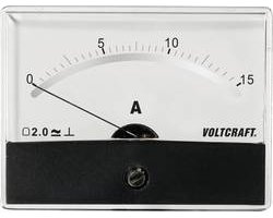 VOLTCRAFT AM-86X65/15A/DC AM-86X65/15A/DC Inbouwmeter AM-86X65/15 A/DC Draaispoel