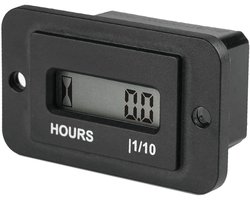 Waterdichte Digitale LCD Urenteller voor Onderhoud - DC 4.5V tot 90V