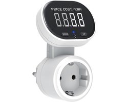 Wattmeter voor Stroomverbruik Met Draaibaar Display en Achtergrondverlichting - Max 3680W