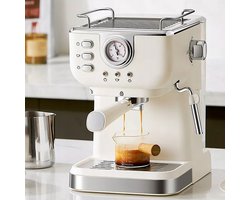 1,5L Italiaanse semi-automatische koffiemachine - Multifunctionele koffiemachine - Espressomachine - Hoge druk extractie - Functie voor het opschuimen van melk - Geschikt voor thuis, café, kantoor en andere commerciële plaatsen