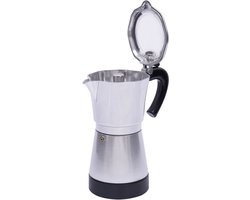 300ML Elektrische Espressomaker Met Basis Zilver 480W 220V Voor 6 Espressokopjes