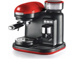 Ariete 1318/00 Moderna Espressomachine - Pistonmachine - met geïntegreerde koffiemolen - rood