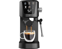 Cecotec Power Espresso 20 Touch Espressomachine - 1350W, 20 Bar, Touchscreen, Stoompijp, 1L Watertank, Thermoblock, Kopjeswarmer - Perfect voor Espresso & Cappuccino
