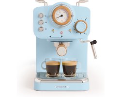 CREATE - Espresso-koffiezetapparaat - Pastel blauw - THERA RETRO