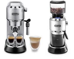 De'Longhi - Barista Pack - Dedica Style EC685.M en Koffiemolen KG521 - Inclusief melkkan, tamper en uitklopbak