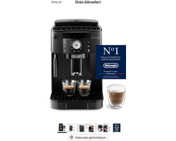 De'Longhi Magnifica S ECAM11.112.B, volautomatische koffiemachine met melkopschuimer voor cappuccino, espresso directe keuzeknoppen en draairegelaar, 2-kops functie, zwart