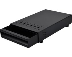 Espresso knockbox voor gemalen koffie met afneembare lade - zwart