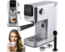 Espressomachine met portafilter 20 bar Berdsen BD-770 zilver