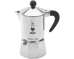 Espressomachine voor 3 kopjes - aluminium, grijs