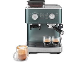 KitchenAid Halfautomatische Espressomachine met Koffiemolen - Ingebouwde koffiemolen, kantelbaar stoompijpje, 15 bar pomp en drukmeter - Juniper