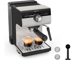 Krups Authentic C40 XP381B - Pistonmachine - Inclusief Melkopschuimer - Compact - Stijlvol Design - Geschikt voor Espresso en Latte