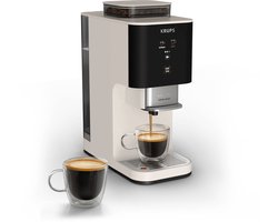 Krups Coffee Crush SA4001 - Automatische koffiemachine - Ivory - Compact 15 cm breed - Geschikt voor bonen en gemalen koffie