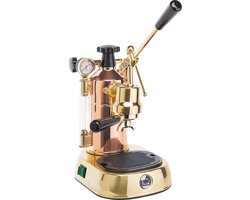 La Pavoni Professional Rame Gold Manual-lever espresso machine - Goud/Hout
