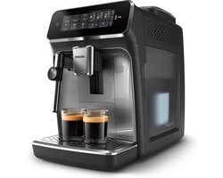 Philips 3300 Series - Volautomatische Espressomachine - 4 Verschillende dranken + Heet Water - Zwart - + AquaClean Filter - EP3329/70