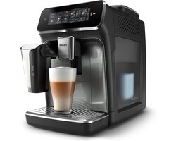 Philips 3300 Series - Volautomatische Espressomachine - LatteGo Melksysteem - 5 Verschillende dranken + Heet Water - Zwart - + AquaClean Filter - EP3349/70