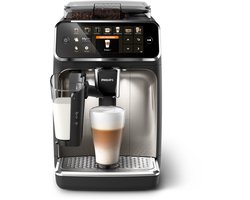 Philips 5400 Series - Espressomachine - 12 Verschillende Dranken - LatteGo Melksysteem - Keramische molen - AquaClean Filter - Volautomatisch - Zwart & Zilver - Koffiemachine met bonen - EP5447/90