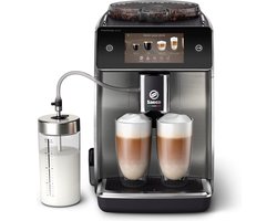 Philips Saeco GranAroma Deluxe SM6685/00 - Volautomatische Espressomachine - 18 Soorten Warme Drankjes - Zilver / RVS - + AquaClean Filter
