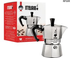 RFWR® Espressomachine voor 1 kopje van aluminium - Zilver