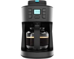 SNJY® Koffiemachine met Bonen - Volautomatische Koffiemachine - Koffiezetapparaat Bonen - Espressomachine - 1086W - Zwart