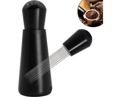 YOZHIQU Koffiedispenser - Espressodispenser - Espressobarista-tool - met roestvrijstalen naald - Zwart