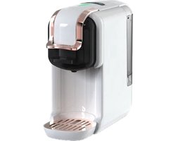 5 in 1 Koffiezetapparaat - Senseo - Meerdere Capsules - Koffiepadmachine - Koffiemachine - Cappuccino - Latte - Heet/Koud - 19B - 1450W - Wit