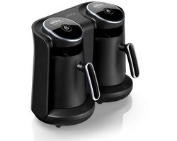 Arzum OKKA Minio DUO - (2 KOFFIEPOT) - OK006K CHROME | Turkse Koffiemachine -  | 8 kopjes | Turkish Coffee Maker |  Vrijstaand Turks Koffiezetapparaat