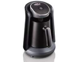 Arzum OKKA Minio Silver - Turkse Koffiemachine - Zwart & Chroom | 4 kopjes | OK004-K - Black & Silver | Turkish Coffee Maker