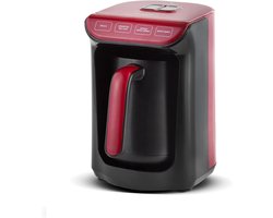 Aurixi® Turkse Koffiezetapparaat - Koffiezet Apparaat Voor Turkse Koffie – Koffiemachine Met Stijlvol Ontwerp – Rood - ‎15cm x 18cm x 24cm
